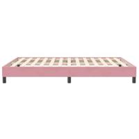 Boxspring zonder matras fluweel roze 140x210 cm - thumbnail