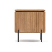 Kave Home Licia nachtkastje 55x55 cm massief mangohout - thumbnail