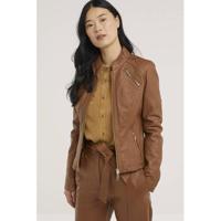 Studio AR by ARMA leren jack zomer CHERRY Sheep Denvey bruin - thumbnail