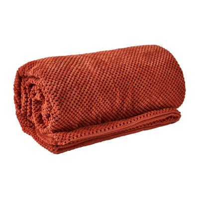 Plaid blokje - terra - 130x160 cm Plaid blokje - terra - 130x160 cm