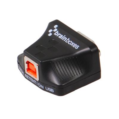Brainbox US-720 Kabel Geslacht Wisselaar, USB C, RS422/485, Zwart