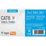 Technetix TN-CAT6-IH-20M Cat6 Utp Netwerkkabel Rj45 (8/8) Male - Rj45 (8/8) Male 20 M Wit
