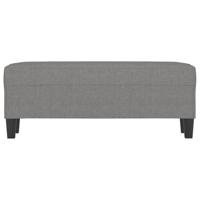 Bankje 100x35x41 cm stof donkergrijs - thumbnail