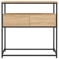 Wandtafel 75x40x75 cm bewerkt hout sonoma eikenkleurig - thumbnail