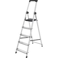 Brasq trapladder SL500, aluminium, zilver, 5 treden - thumbnail