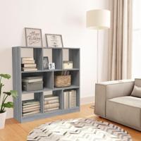 Boekenkast 97,5x29,5x100 cm bewerkt hout grijs sonoma eiken - thumbnail