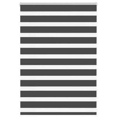 VidaXL Zebra rolgordijn 105x100 cm stofbreedte 100,9 cm zwart