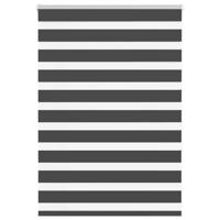VidaXL Zebra rolgordijn 105x100 cm stofbreedte 100,9 cm zwart - thumbnail