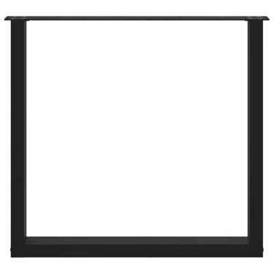 Salontafelpoten 2 st U-vormig 90x(72-73) cm staal zwart Salontafelpoten 2 st U-vormig 90x(72-73) cm staal zwart