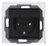 Athenis wandcontactdoos IP44 enkel RA KV antraciet - thumbnail