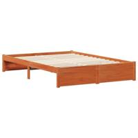 Bedframe met hoofdeinde Wasbruin 150 x 200 cm Massief Vurenhout - thumbnail