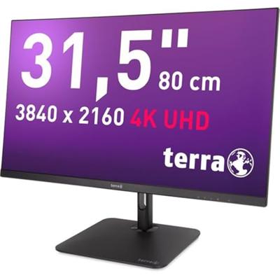 Terra LCD/LED 3295W PV 32 inch 4K Monitor, USB-C/DP/HDMI, Ultra HD, 3840 x 2160, 60Hz, in hoogte verstelbaar, VESA, flikkervrij, Low Blue Light, voor kantoor en gaming