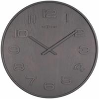 NeXtime klok 3096gs wood wood medium, ø35.5 cm, wall, gray - thumbnail