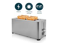 Princess 142402 Broodrooster met dubbele lange sleuf Met broodrekje RVS - thumbnail