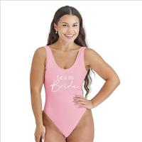 Ginger Ray badpak team bride roze maat s | 8 stuks - thumbnail