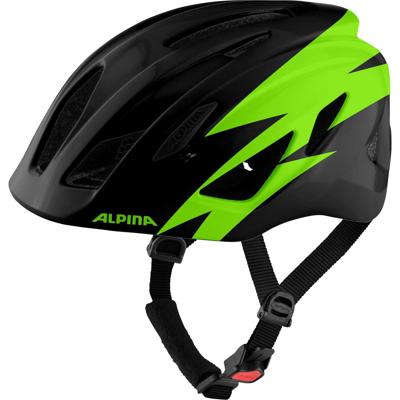 Olympic Sportswear Alpina sports kinderhelm pico 50-55 glans zwart/groen