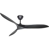 CasaFan ECO AIRSCREW 152 MS-MS Plafondventilator 28 W (Ø x h) 1520 mm x 275 mm Zwart (mat) Met afstandsbediening, Met wintermodus - thumbnail