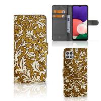 Wallet Case Samsung Galaxy A22 5G Barok Goud - thumbnail