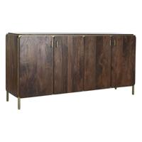 Dressoir DKD Home Decor Bruin Staal Mangohout 160 x 40 x 81 cm - thumbnail
