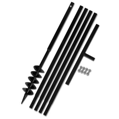 VidaXL Grondboor 100 mm met 5 m verlengstuk staal