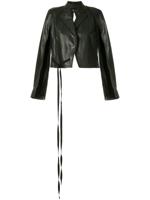 Ann Demeulemeester cropped biker jacket - 99 - thumbnail