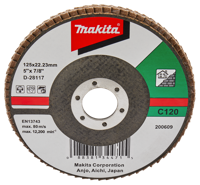 Makita Accessoires Lamellenschuurschijf 125mm C120 - D-28117 - D-28117 - thumbnail