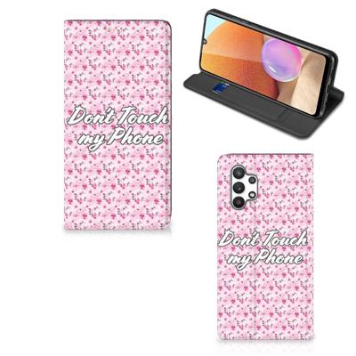 Samsung Galaxy A32 4G | A32 5G Enterprise Editie Design Case Flowers Pink DTMP Samsung Galaxy A32 4G | A32 5G Enterprise Editie Design Case Flowers Pink DTMP