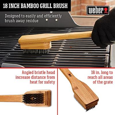 Weber Bamboe schoonmaakborstel. 46 cm - thumbnail