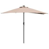 Tuinparasol Taupe 294 x 150 x 224 cm Stof - thumbnail