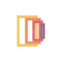 Sizzix • framelits die set fanciful renee deco rectangles 9pcs - thumbnail
