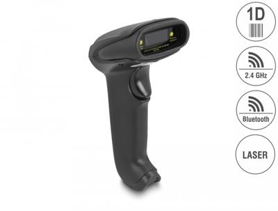 Delock 90564 barcodescanner 1D-laser voor 2,4 GHz, Bluetooth of USB Delock 90564 barcodescanner 1D-laser voor 2,4 GHz, Bluetooth of USB