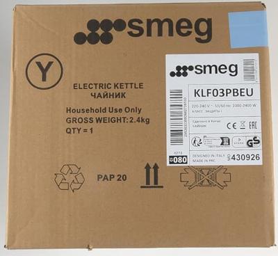 Smeg KLF03PBEU retro 50&apos;s style waterkoker, pastelblauw - thumbnail
