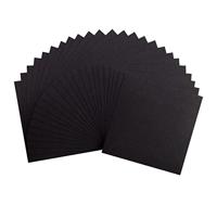 Florence • cardstock papier 216g textuur 15,2x15,2cm zwart 24x - thumbnail