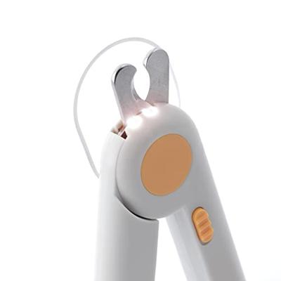 InnovaGoods® Nageltang met LED voor huisdieren Clipet, verwijderbare nagelvijl geïntegreerd in de handgreep, effectieve halvemaanvormige knipbeurt, voorkomt scheuren bij het knippen, compact en lichtg