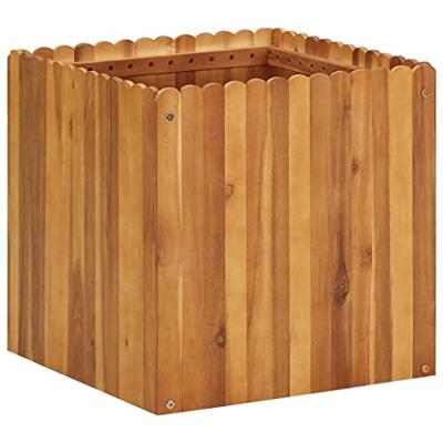 VidaXL Plantenbak verhoogd 50x50x50 cm massief acaciahout VidaXL Plantenbak verhoogd 50x50x50 cm massief acaciahout