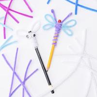 Vaessen Creative • chenilledraden 6mm 50st. 30cm blauw - thumbnail