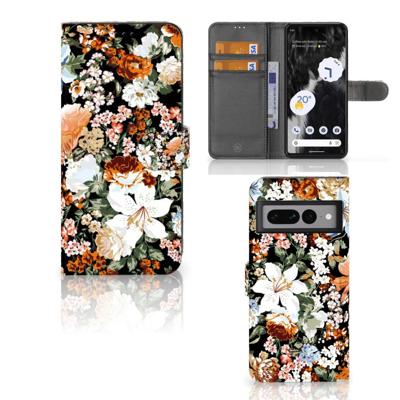Hoesje voor Google Pixel 7 Pro Dark Flowers Hoesje voor Google Pixel 7 Pro Dark Flowers