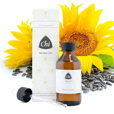 Chi Zonnebloempit olie eko bio 100 Milliliter Chi Zonnebloempit olie eko bio 100 Milliliter