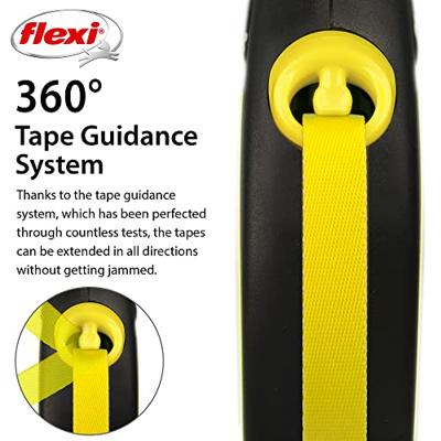 Flexi rollijn new classic neon tape zwart / geel - thumbnail