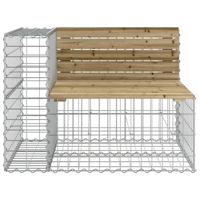 Tuinbank schanskorfontwerp 287x71x65,5 cm geïmpregneerd hout - thumbnail