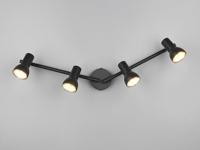 Trio PlafondlampCantar zwart 4-lichts - R81794032 - thumbnail