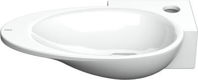 Clou First fonteinkom 38.8x24.6cm kraangat rechts Keramiek Wit CL/03.03100