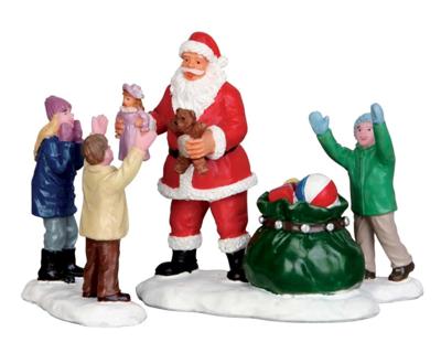 Lemax it´s santa!, s/3 kerstdorp figuur type 5 2015