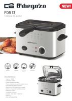 Frituurmachine Orbegozo FDR13 Staal 1200 W 1,2 L - thumbnail