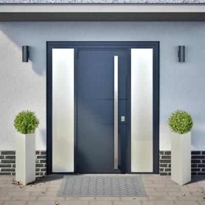 VidaXL Plantenbakken 2 st driehoek 30x26x75 cm roestvrij staal