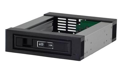 JOUJYE JJ-137M-SS SATA/SAS 13,3 cm 5,25 inch zwart voor 8,9 cm 3,5 inch HDD 7-pins SATA connector
