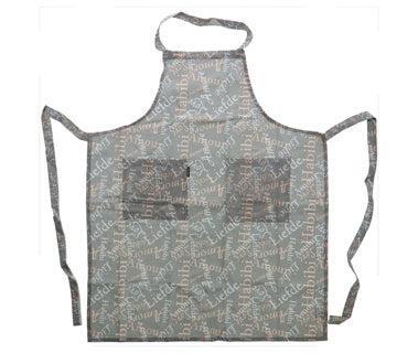 Schort met Tekst Print Grijs