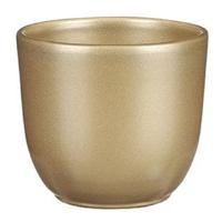 Tusca pot rond goud h9xd10cm Mica Decorations - Mica decorations - thumbnail
