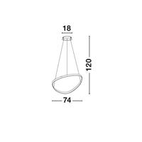 Lyora Design hanglampAries zwart Ø 74cm - 9357064 - thumbnail