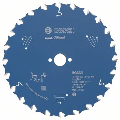 Bosch Accessories Expert for Wood 2608644044 Cirkelzaagblad 190 x 20 x 1.6 mm Aantal tanden: 24 1 stuk(s) Bosch Accessories Expert for Wood 2608644044 Cirkelzaagblad 190 x 20 x 1.6 mm Aantal tanden: 24 1 stuk(s)